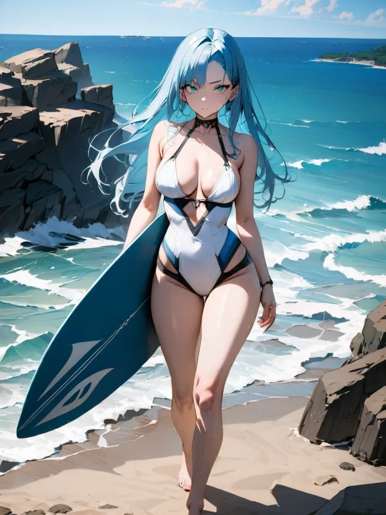 Ocean Breeze anime art #6