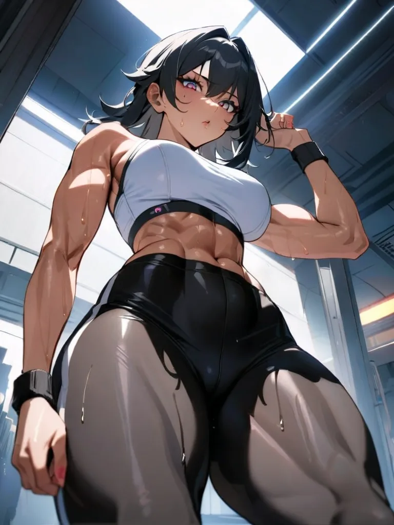 Squat Rei anime art