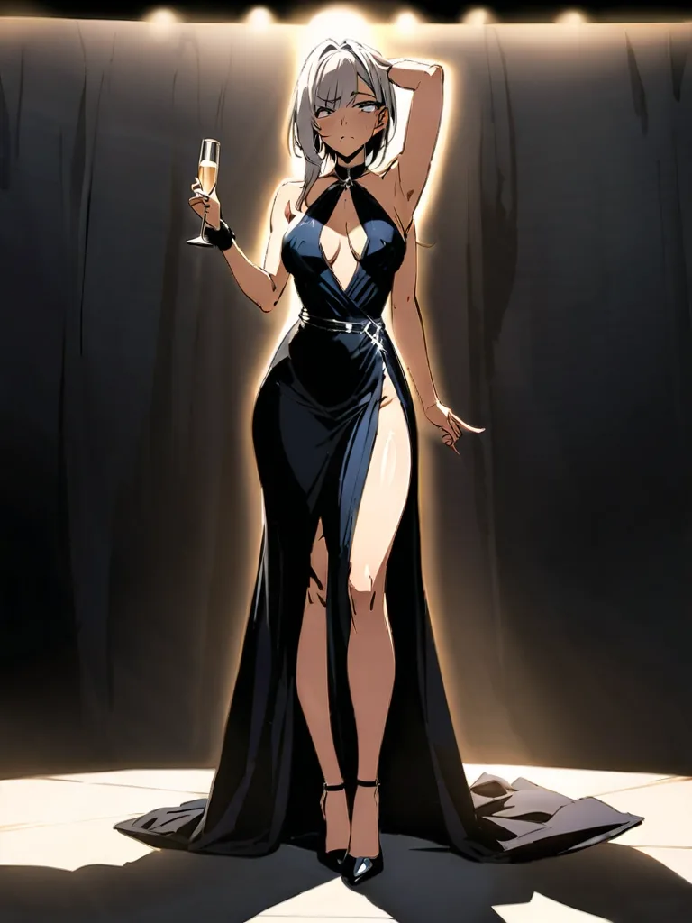 Champagne Luna anime art #2