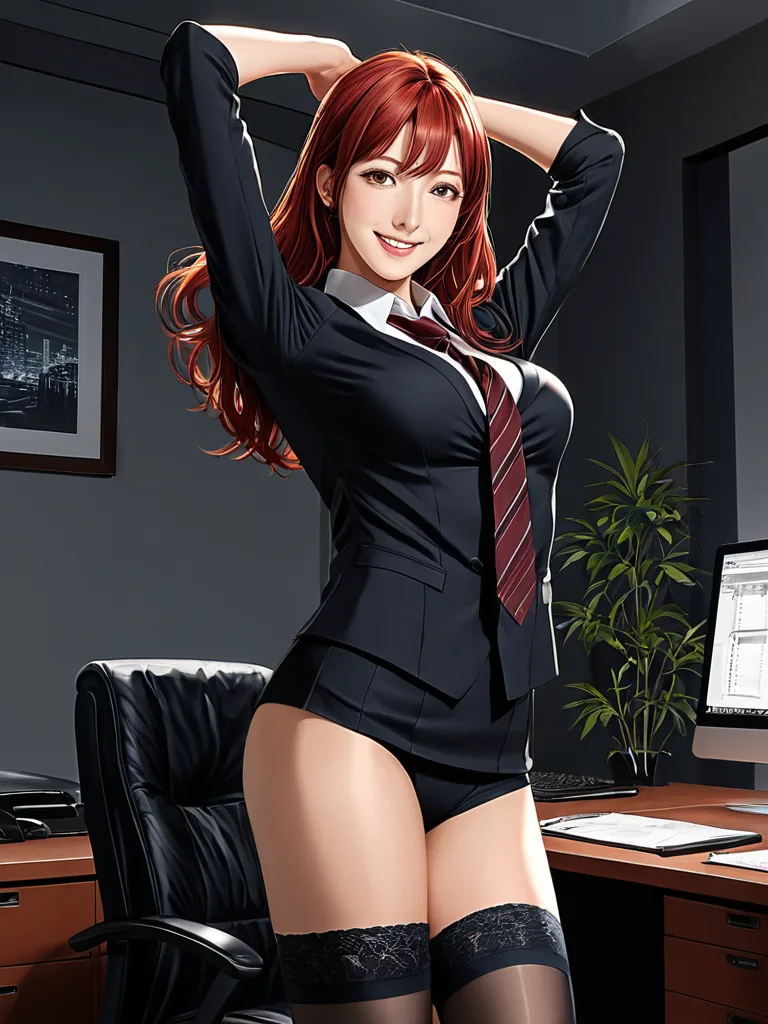 Overtime Rei anime art #2